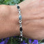 Faceted Black Onyx Sterling Silver Bracelet
