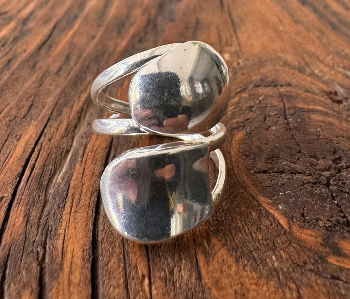 Sterling Silver Wrap Dome Ring-Adjustable
