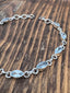 Faceted Blue Topaz Sterling Silver Bracelet