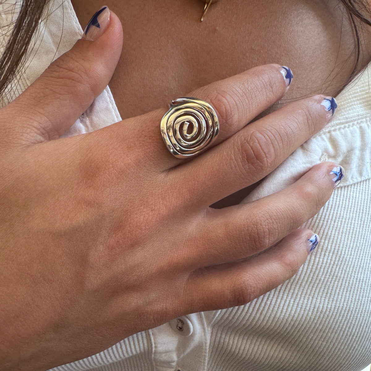 Spiral Sterling Silver Ring