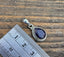 Feceted Sapphire Teardrop Silver Necklace Pendant