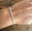 Dainty Prehnite Sterling Silver Bracelet