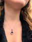 Faceted Amethyst Teardrop Silver Necklace Pendant