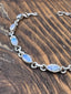 Faceted Moonstone Sterling Silver Bracelet