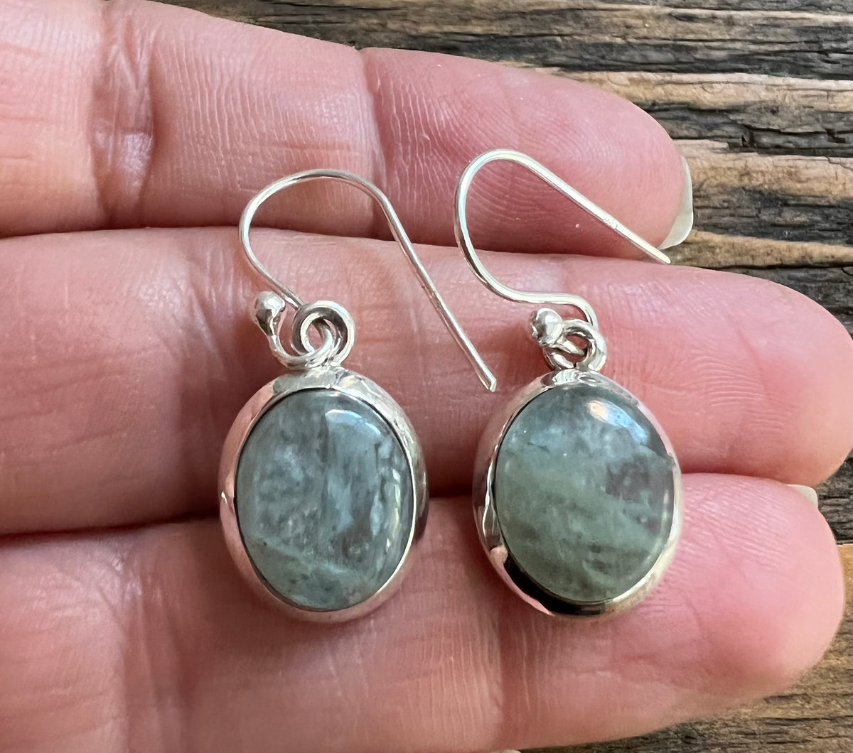 Classic Aquamarine Oval Sterling Silver Earrings