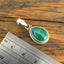 Malachite Teardrop Silver Necklace Pendant