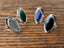 Reversible Gemstone Ring- Sterling Silver-Adjustable