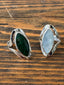 Reversible Gemstone Ring- Sterling Silver-Adjustable