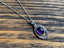 Boho Amethyst Ornate Oval Necklace