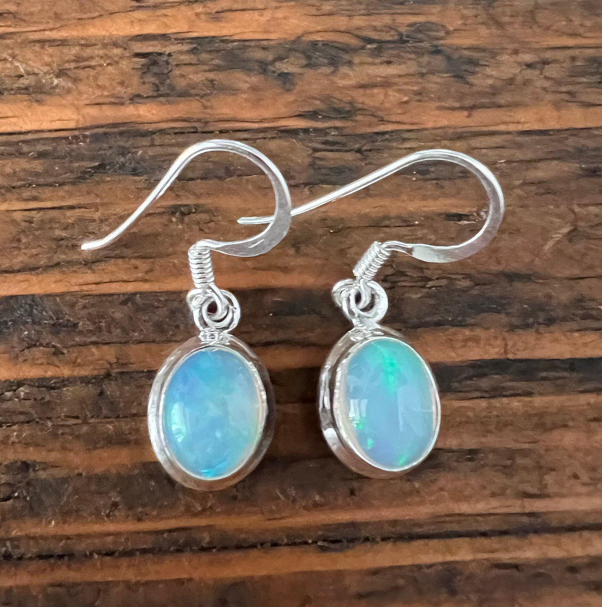 Minimalist Ethiopian Opal Earrings