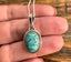 Turquoise Bohemian Oval Sterling Silver Necklace