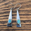 Long Triangle Natural Ethiopian Opal Earrings
