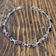 Faceted Garnet Sterling Silver Bracelet