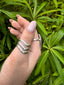 Chevron Sterling Silver Ring - Adjustable - Great on Thumb