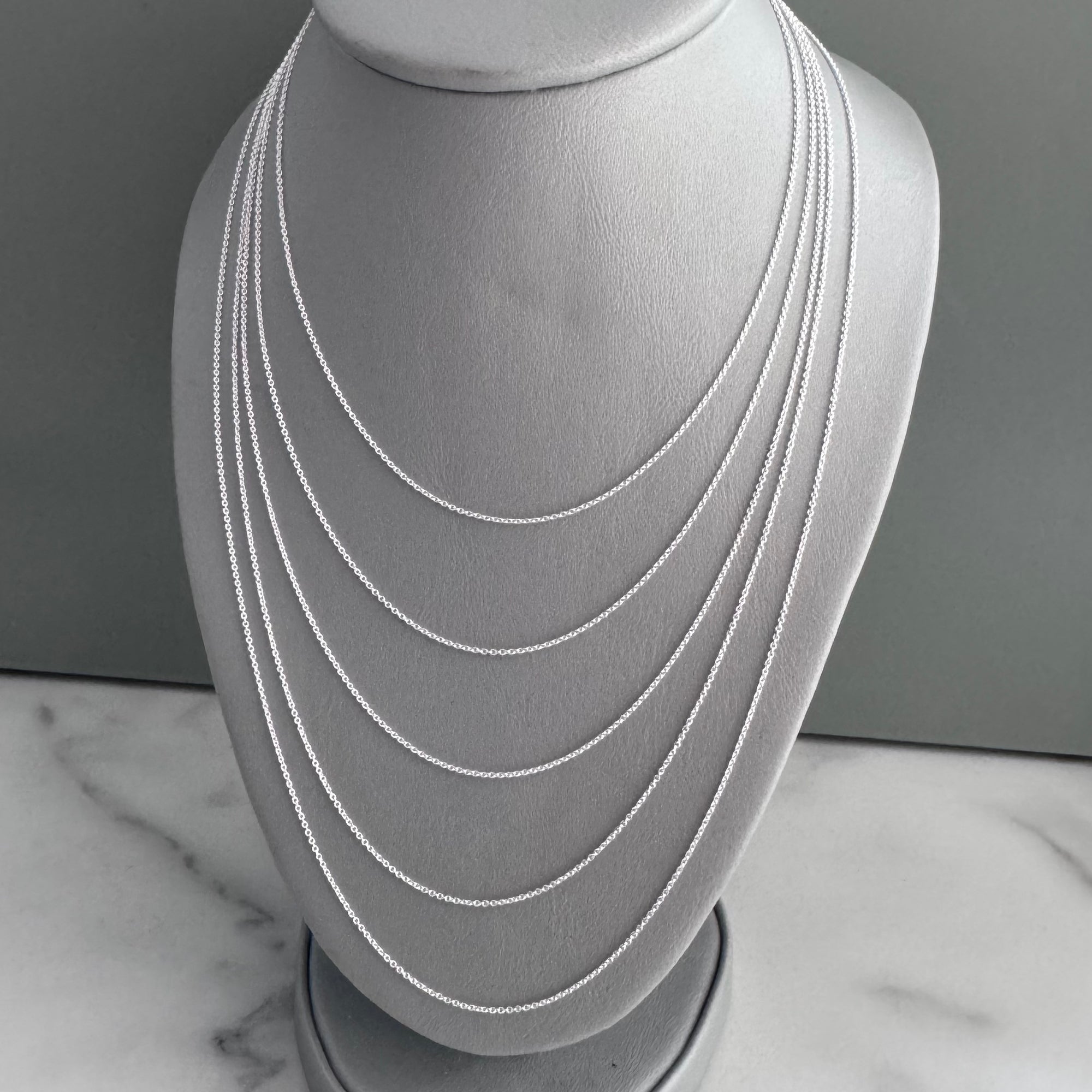 Sterling Silver Classic Chain - 16 18 20 22 24 Inch Options