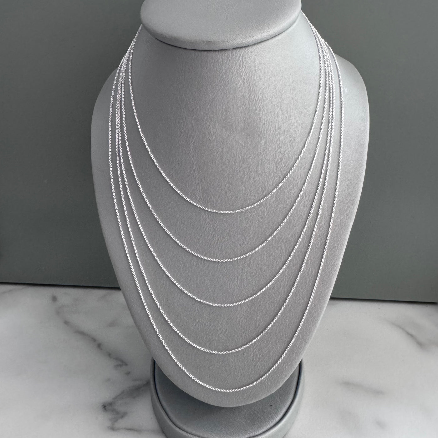 Sterling Silver Classic Chain - 16 18 20 22 24 Inch Options
