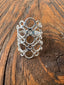 Bubble Circle Sterling Silver Ring