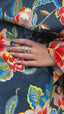 Silver Wave Wrap Ring - Adjustable