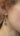 Long Triangle Silver Turquoise Gemstone Earrings