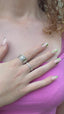 Love Heart Sterling Silver Stacking Band Ring