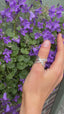 Sterling Silver Crossover Wrap Ring-Adjustable