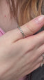 Love Heart Sterling Silver Stacking Band Ring