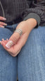Chevron Sterling Silver Ring - Adjustable - Great on Thumb