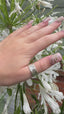 Sterling Silver Wide Band Textured Adjustable Ring, Thumb Ring