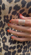 Full Finger Twisted Thick Band Sterling Silver Ring-Adjustable