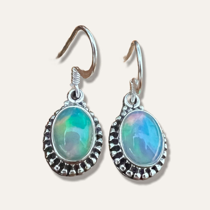 Boho Ethiopian Opal Earrings