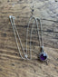 Sterling Silver Sunburst Amethyst Necklace by Springwaves