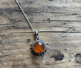 Carnelian Sunburst Necklace