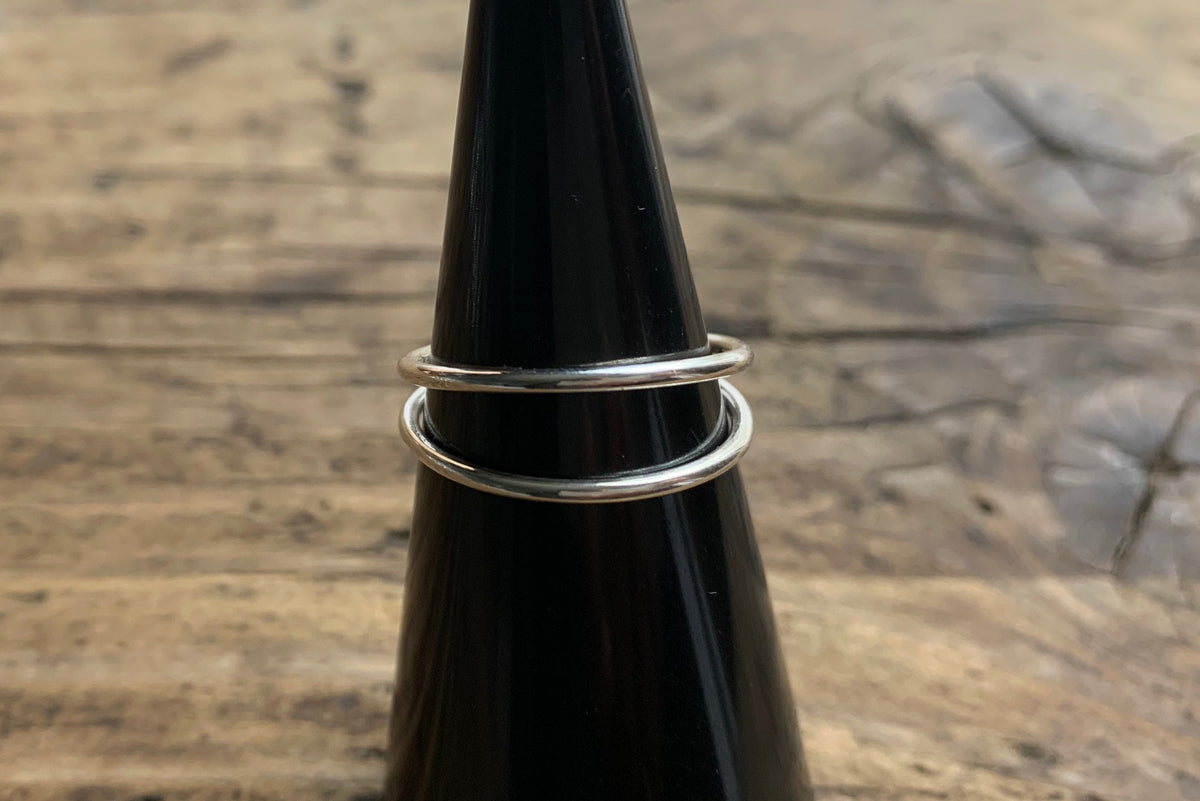 Sterling Silver Double Band Ring