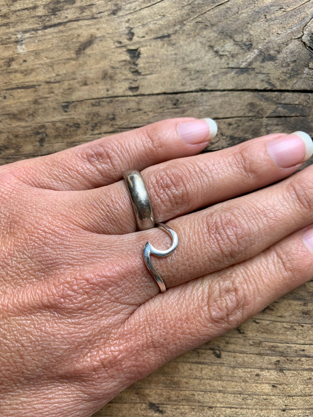 Sterling Silver Wave Ring