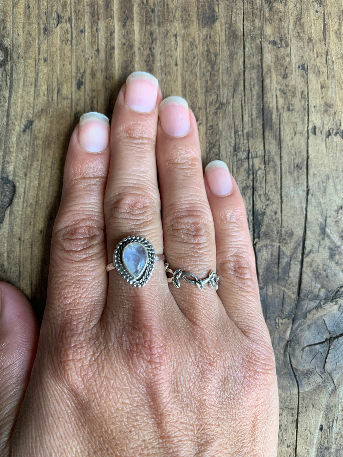 Silver Garland Laurel Leaf Ring