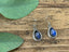 Silver Labradorite/Black Moonstone Teardrop Earrings by Springwaves