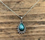 Labradorite Silver Boho Teardrop Necklace by Springwaves