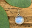 Rainbow Moonstone Minimalist Round Necklace by Springwaves