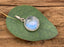 Rainbow Moonstone Minimalist Round Necklace by Springwaves