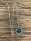 Ornate Green Onyx Sterling Silver Necklace by Springwaves