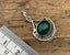 Ornate Green Onyx Sterling Silver Necklace by Springwaves