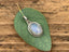 Sterling Silver Oval Rainbow Moonstone Necklace by Springwaves