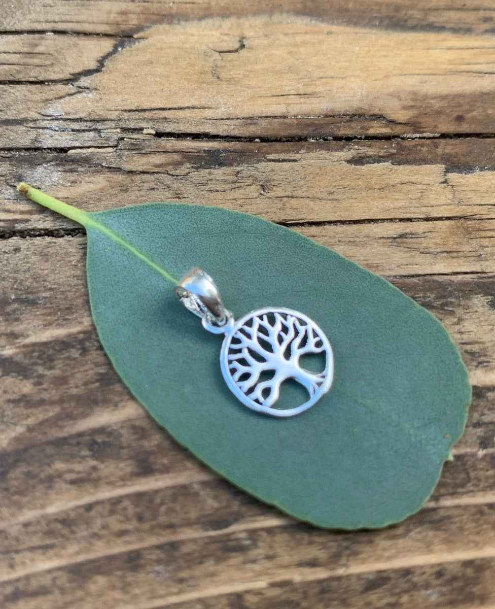 Sterling Silver Tree of Life Pendant Necklace by Springwaves