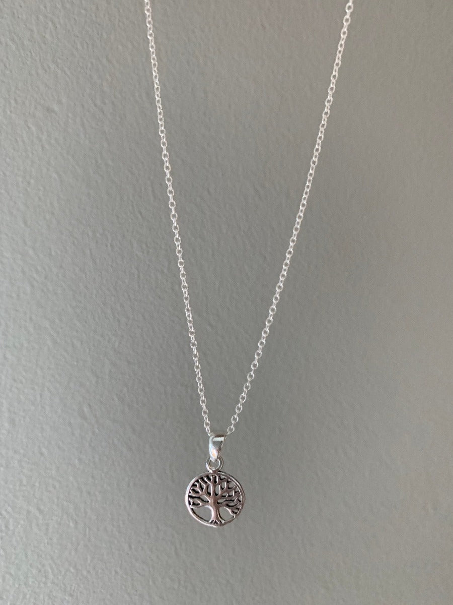 Sterling Silver Tree of Life Pendant Necklace by Springwaves