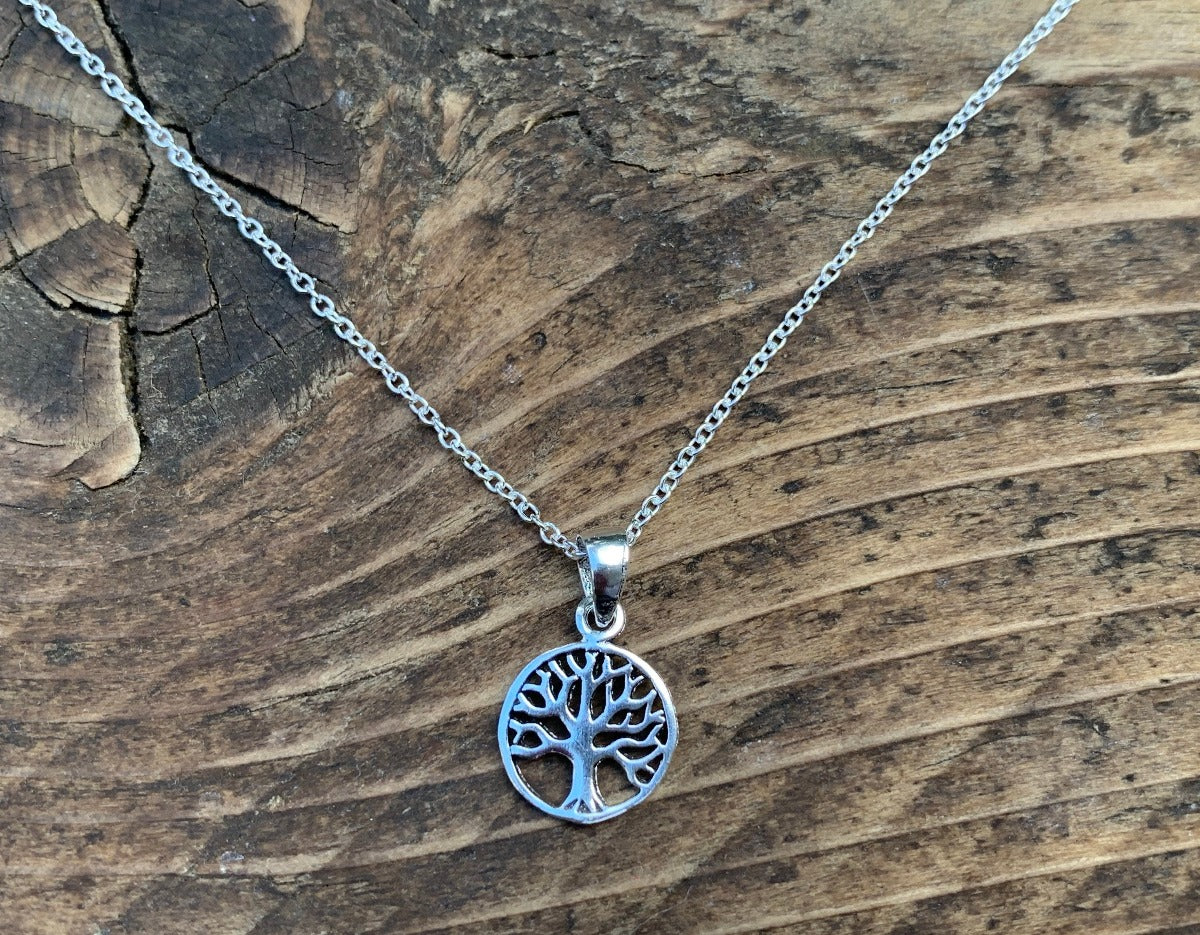 Sterling Silver Tree of Life Pendant Necklace by Springwaves