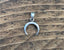 Sterling Silver Half Moon / Horn Pendant Necklace by Springwaves