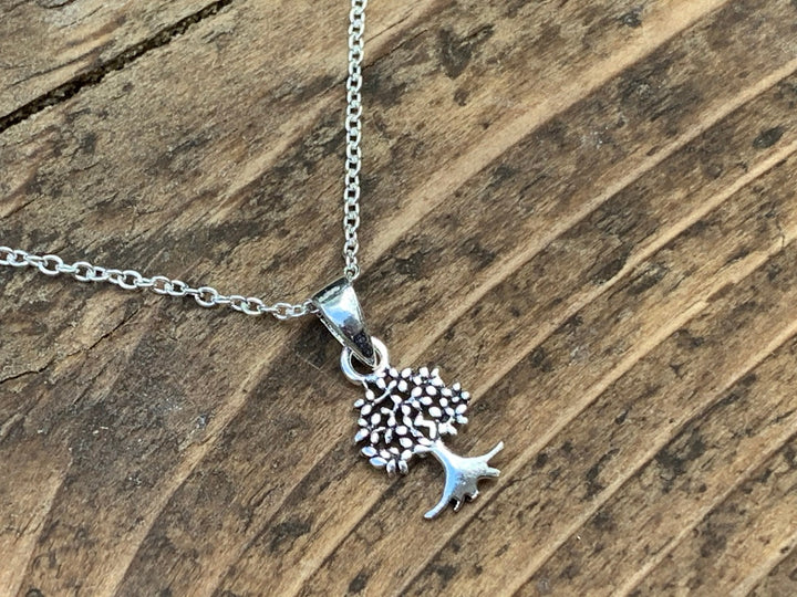 Sterling Silver Tree of Life Charm Necklace