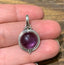Delicate Round Amethyst Silver Necklace by Springwaves