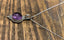 Sterling Silver Circle Amethyst Necklace by Springwaves