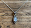 Dainty Teardrop Rainbow Moonstone Silver Necklace by Springwaves